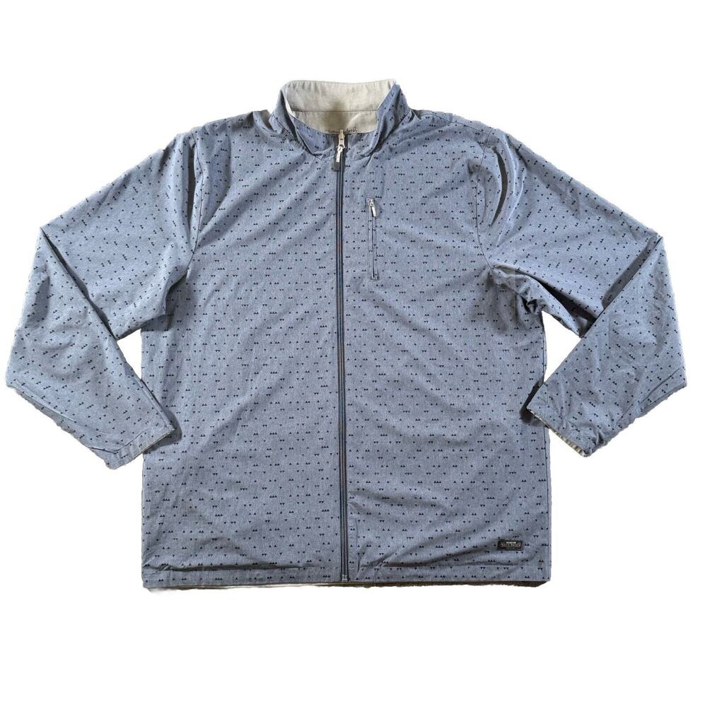 Travis Mathew Blue Full-Zip Jacket